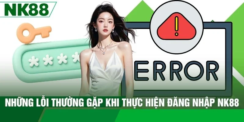 Những lỗi thường gặp khi thực hiện đăng nhập NK88
